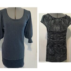 Bundle:Max studio cotton/rayon blend dress & by deep knit dress size S